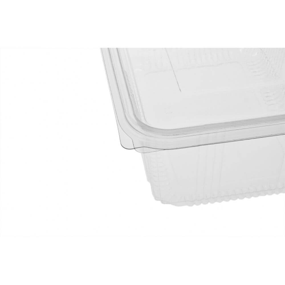 Caserole Capac Atasat, 205x150x70 mm,10 Buc/Set, 1750 ml, Plastic Transparent, Caserole Reactangulare, Caserole de Unica Folosinta Alabala, Caserole cu Capac din Plastic, Caserole din Plastic, Caserola cu Capac, Caserole din Plastic Unica Folosinta
