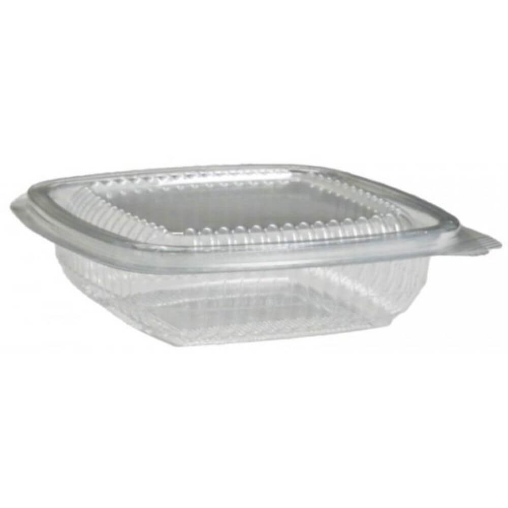 Caserole Capac Atasat, 104x110x27 mm,100 Buc/Set, 150 ml, Plastic Transparent, Caserole Reactangulare, Caserole de Unica Folosinta, Caserole cu Capac din Plastic, Caserole din Plastic, Caserola cu Capac, Caserole din Plastic Unica Folosinta