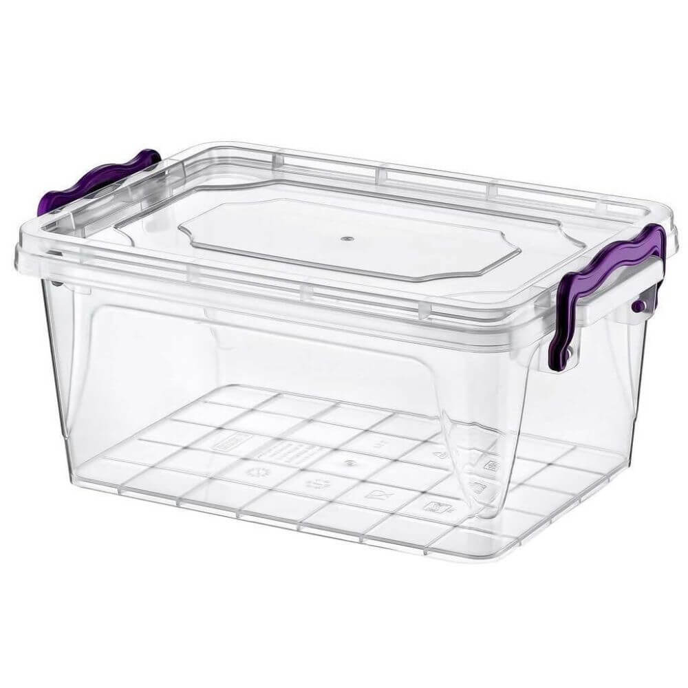 Cutie Depozitare cu Capac, 27x42x18 cm, 15 L, Plastic Transparent, Cutii din Plastic pentru Depozitare, Cutie Depozitare din Plastic, Caserole din Plastic pentru Alimente, Cutii Depozitare cu Capac, Cutii Plastic Transparente