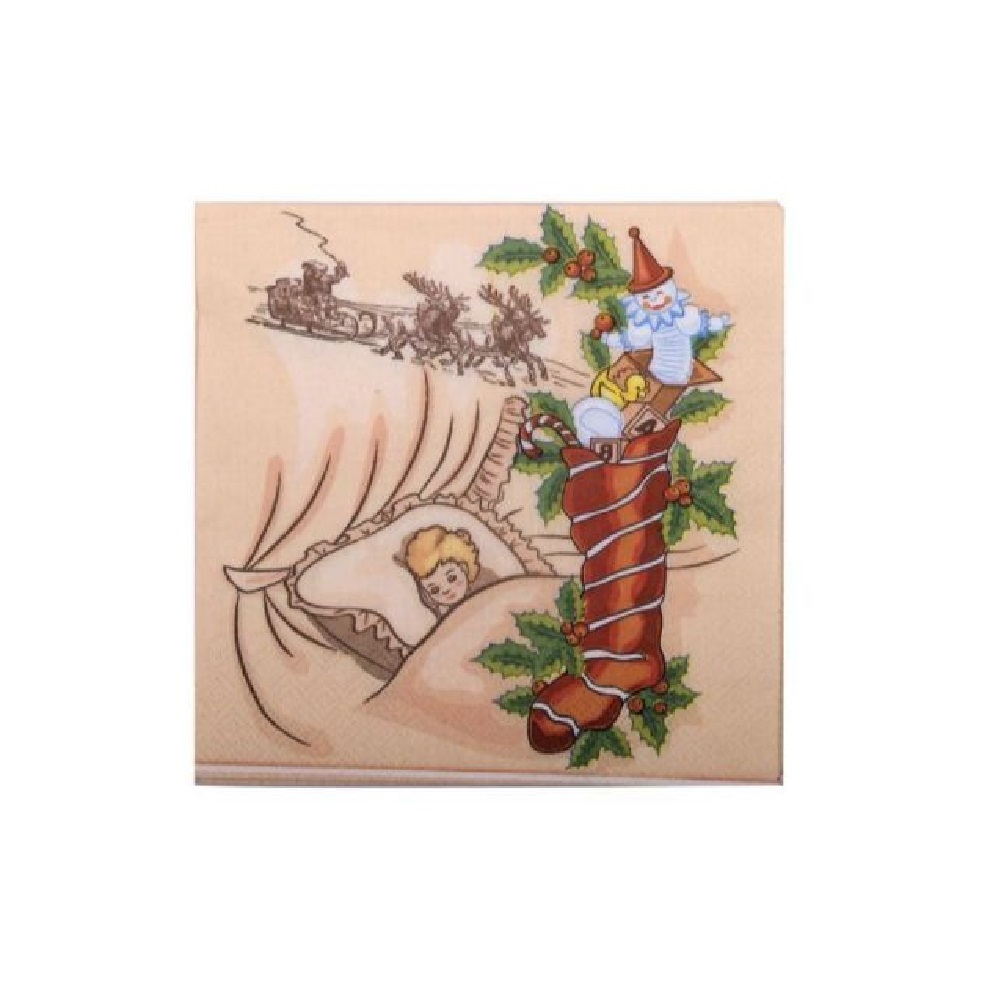 Servetele de Masa Decorative pentru Craciun in 3 Straturi, 33x33 cm, 20 Servetele/Set, Multicolor, Diverse Modele, Servetele Evenimente, Servetele Festive, Servetele Ocazii, Pachete Servetele Decorative