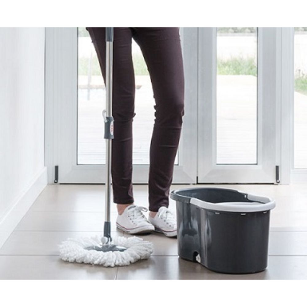 Rezerva pentru Mop Rotativ din Fibra Sintetica, Alba, Rezerve pentru Mop, Rezerve pentru Mop Rotativ, Accesorii Curatenie, Accesorii Menaj