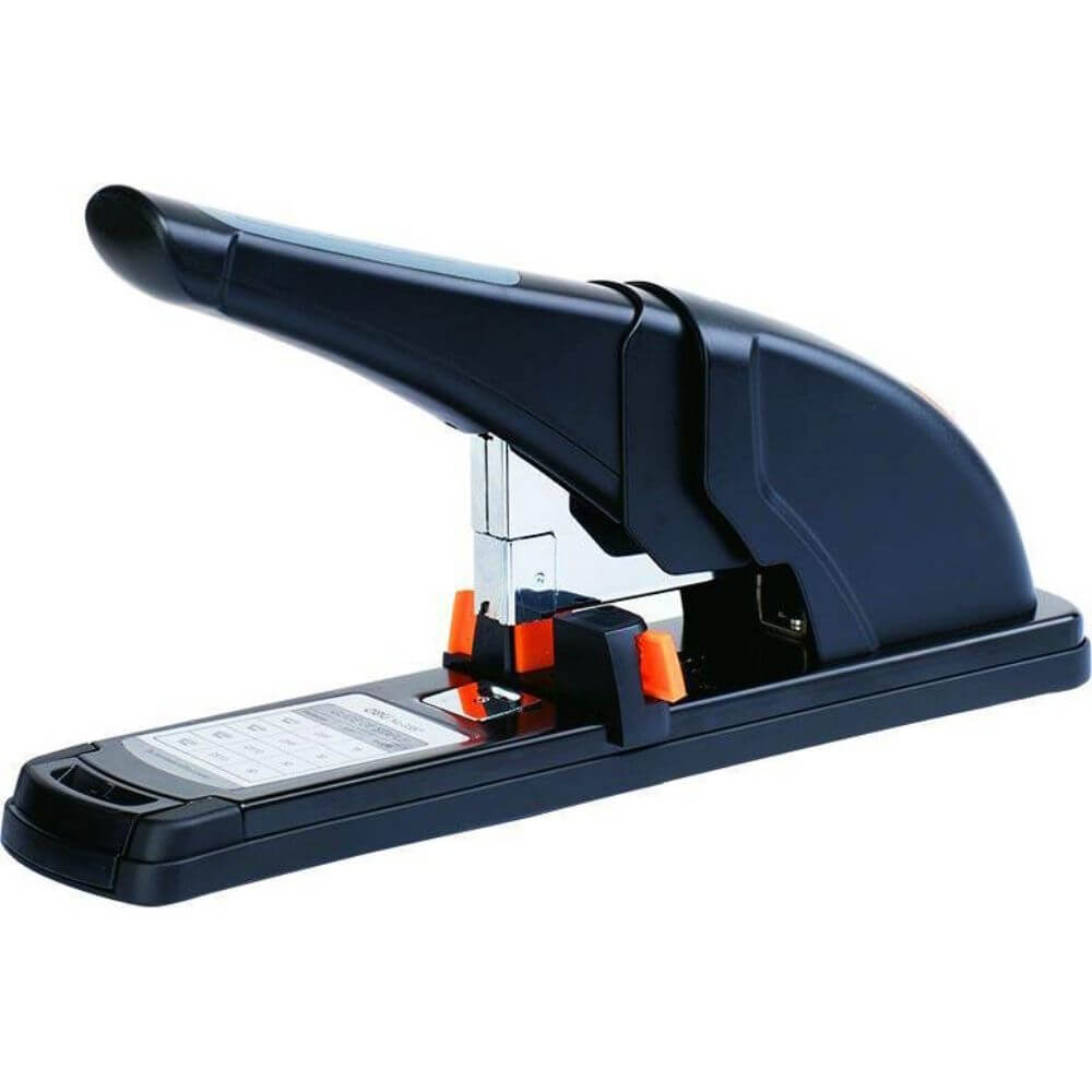 Capsator Deli Expert, 120 Coli, Capse 23/6, 23/17, Corp Metalic Negru, Capsator Profesional, Capsatoare Manuale, Capsator Manual de Hartie, Capsatoare Metalice Deli pentru Birou, Capsatoare 120 Coli, Capsatoare pentru Hartie, Capsator pentru Birou