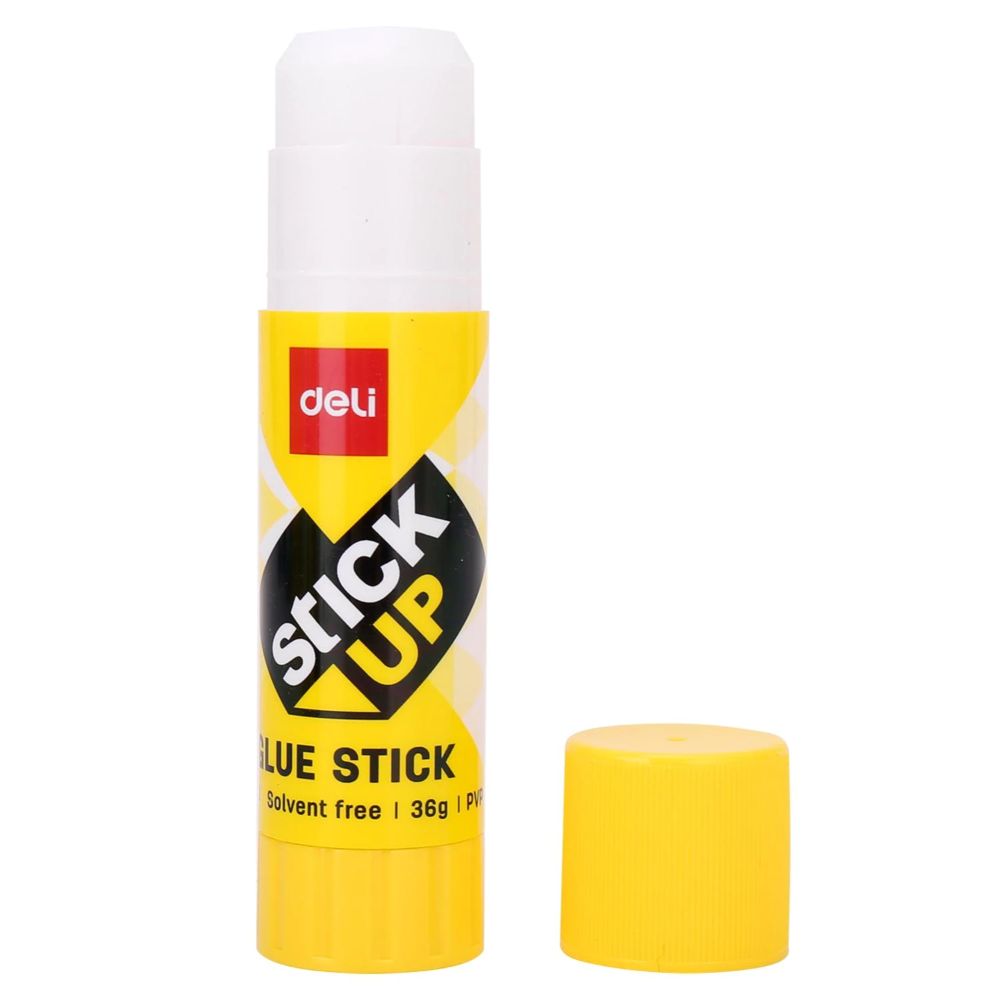 Lipici Solid Hartie 36 g, Deli Stick Up, Lavabil, Uscare Rapida, Lipici pentru Uz Scolar, Lipici Scoala, Lipici Solid Mic, Lipici Stick Solid, Lipici pentru Craft, Lipici Solid cu Uscare Rapida