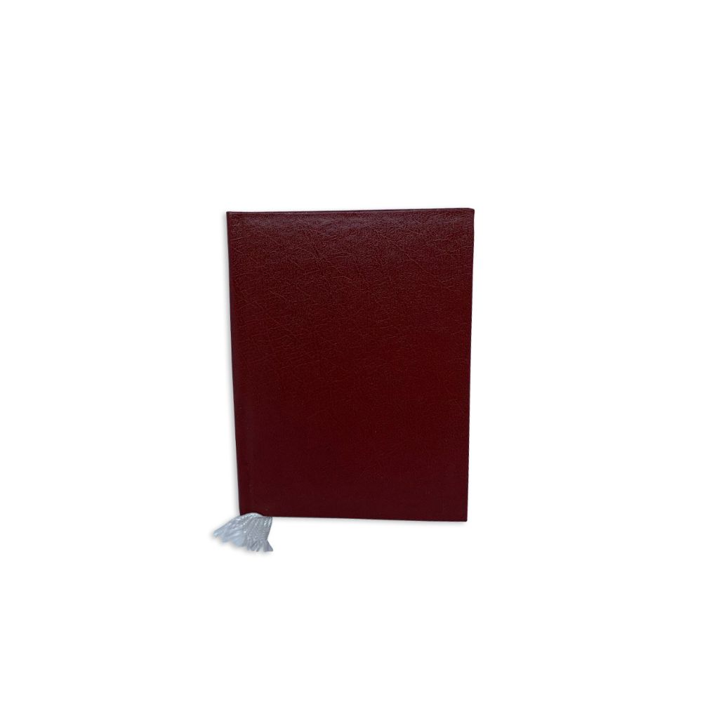 Carnetel A7 Foi Veline, Coperta Grabolit, 140 File, Bordo, Caiet de Notite, Agenda A7