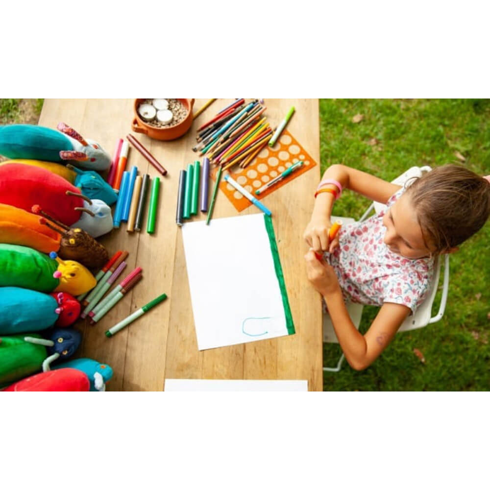 Set 12 Carioci cu Varf Dublu Fin/Carioca, Deli Color Emotion, Culori Lavabile, Multicolore, Carioci Multicolore Deli,  Set de Carioci, Rechizite Scolare, Carioci cu Varf Dublu