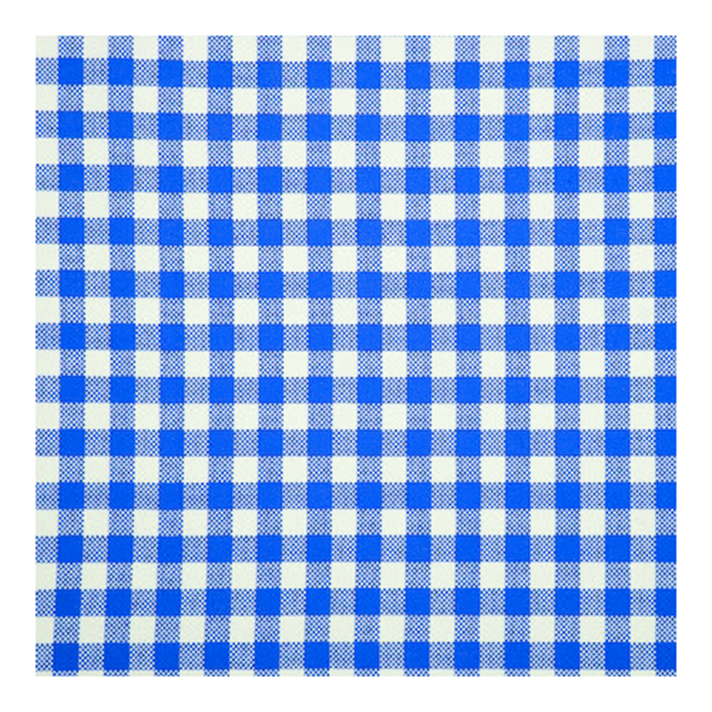 Fata de Masa Cerata, Model Carouri, 100x88 cm, 10 Buc/Set, Alb/Albastru, Hartie Plastifiata, Fata de Masa Hartie Plastifiata, Fata de Masa, Set Fete de Masa, Fata de Masa de Unica Folosinta