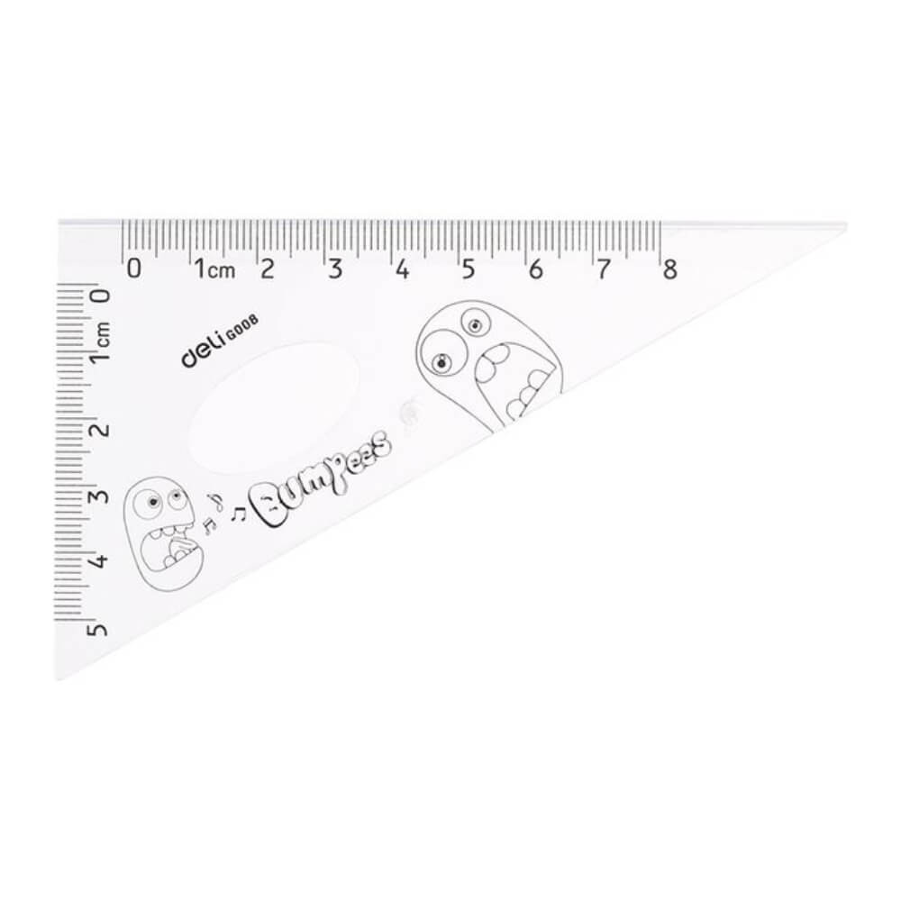 Set Geometrie, Deli, 4 Piese, Rechizite Scolare, Accesorii pentru Scoala, Deli Set pentru Geometrie, Liniare pentru Scoala