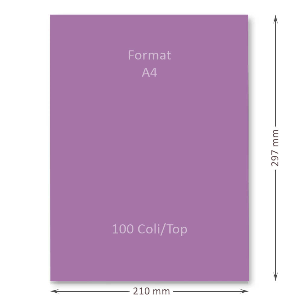 Hartie Cartonata A4 GOLDPAPER, 100 Coli/Top, Lila, 160 g/mÂ², 297x210 mm, Hartie Cartonata Lila A4, Hartie Cartonata Decorativa, Hartie Cartonata pentru Invitatii, Hartie Cartonata Groasa, Hartie Cartonata Colorata, Top Hartie Cartonata