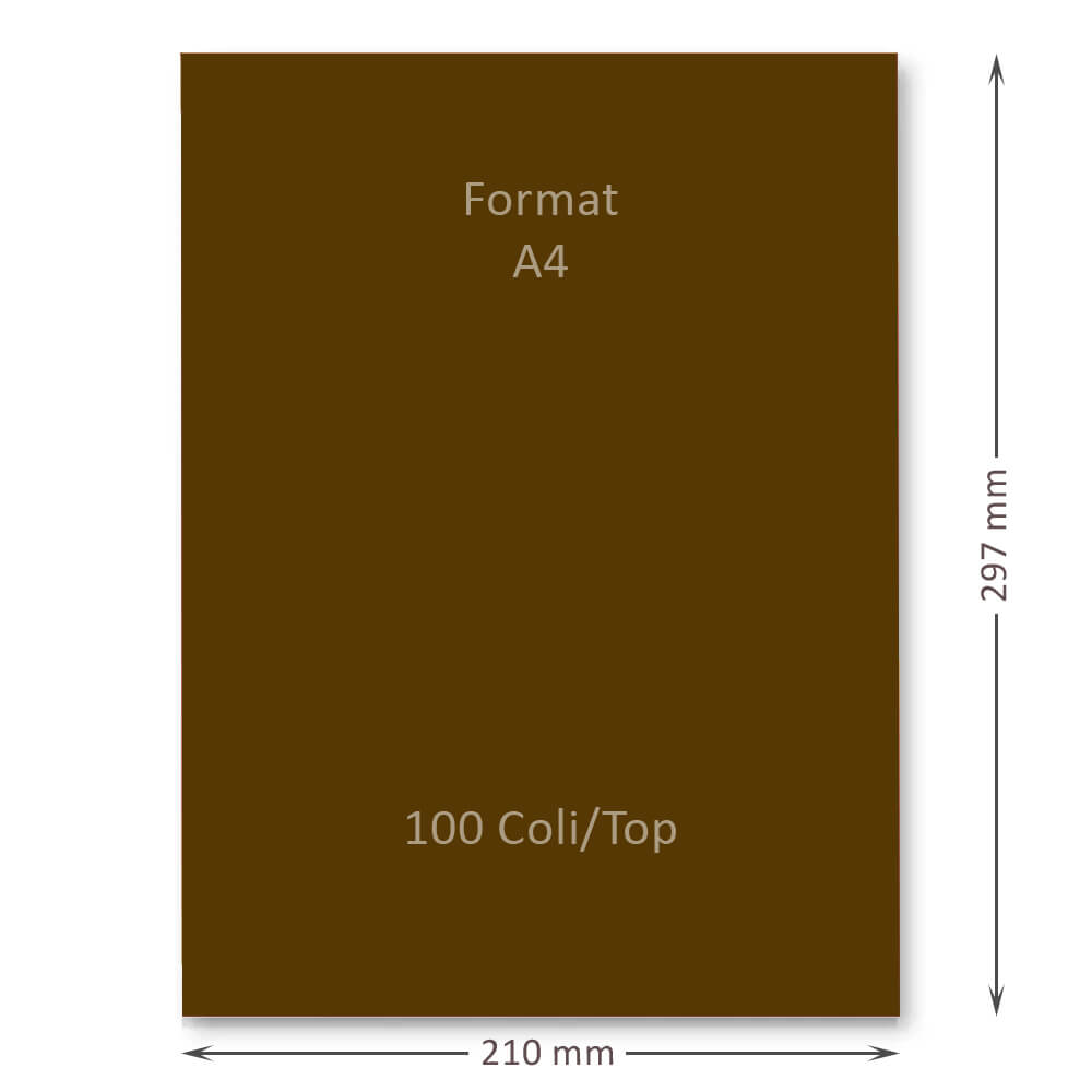 Hartie Cartonata A4 GOLDPAPER, 100 Coli/Top, Maro, 160 g/mÂ², 297x210 mm, Hartie Cartonata Maro A4, Hartie Cartonata Decorativa, Hartie Cartonata pentru Invitatii, Hartie Cartonata Groasa, Hartie Cartonata Colorata, Top Hartie Cartonata