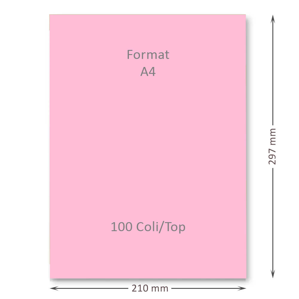 Hartie Cartonata A4 GOLDPAPER, 100 Coli/Top, Roz, 160 g/mÂ², 297x210 mm, Hartie Cartonata Roz A4, Hartie Cartonata Decorativa, Hartie Cartonata pentru Invitatii, Hartie Cartonata Groasa, Hartie Cartonata Colorata, Top Hartie Cartonata