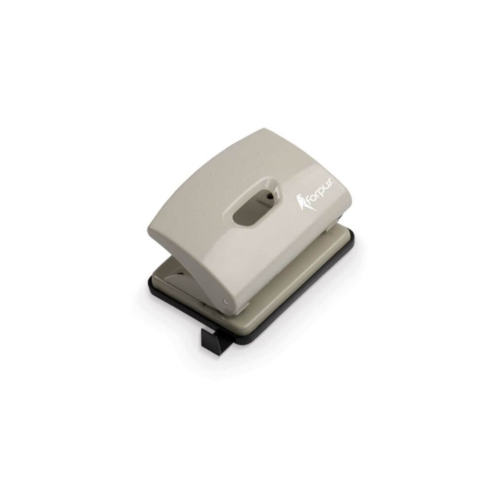 Perforator Metalic FORPUS, 16 Coli, Culoare Gri, Perforator de Hartie, Perforatoare Manuale pentru Birou, Perforatoare pentru Hartie, Perforator Hartie cu Doua Perforatii, Perforator cu Doua Gauri, Perforatoare de Birou cu Doua Perforatii