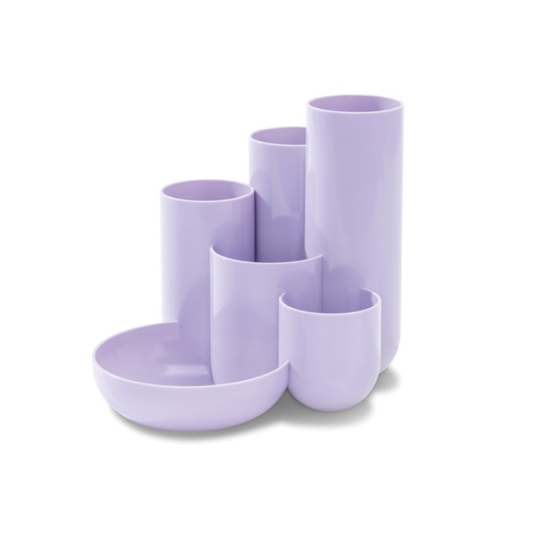 Suport Pentru Instrumente De Scris Han Campus, 5 Compartimente - Violet Pastel