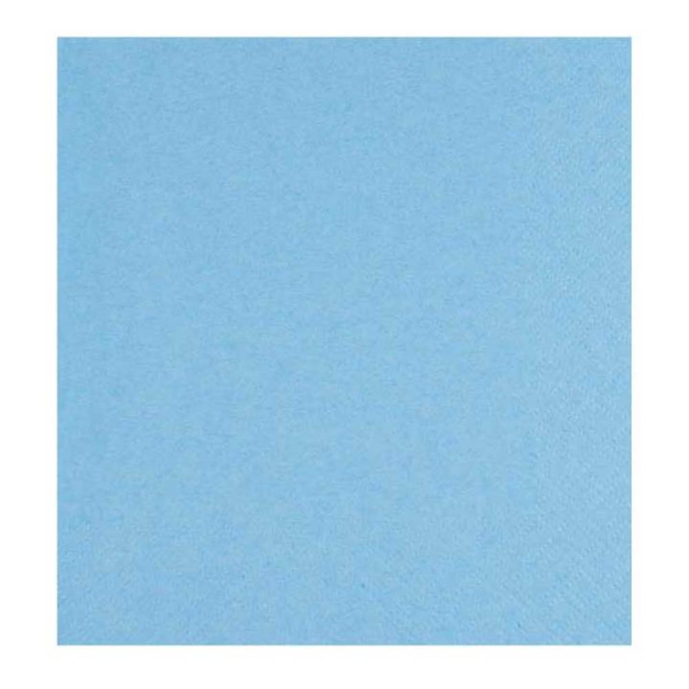 Servetele Okay Azur, Culoare Albastru Azur, Dimensiune 33x33 cm, 2 Straturi, 50 Foi/Pachet