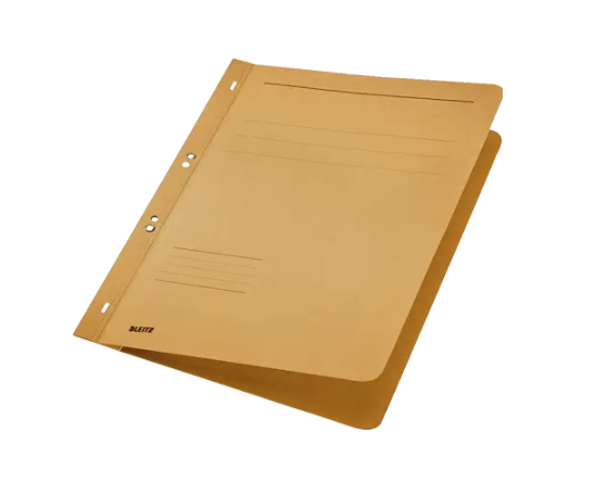 Dosar Cu Sina Leitz 1/1, Carton, A4, Cu Capse, 170 Coli, Kraft