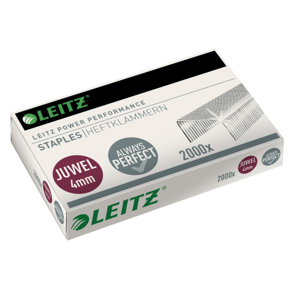 Capse Leitz Juwel, 4 Mm, 2000 Buc/cutie