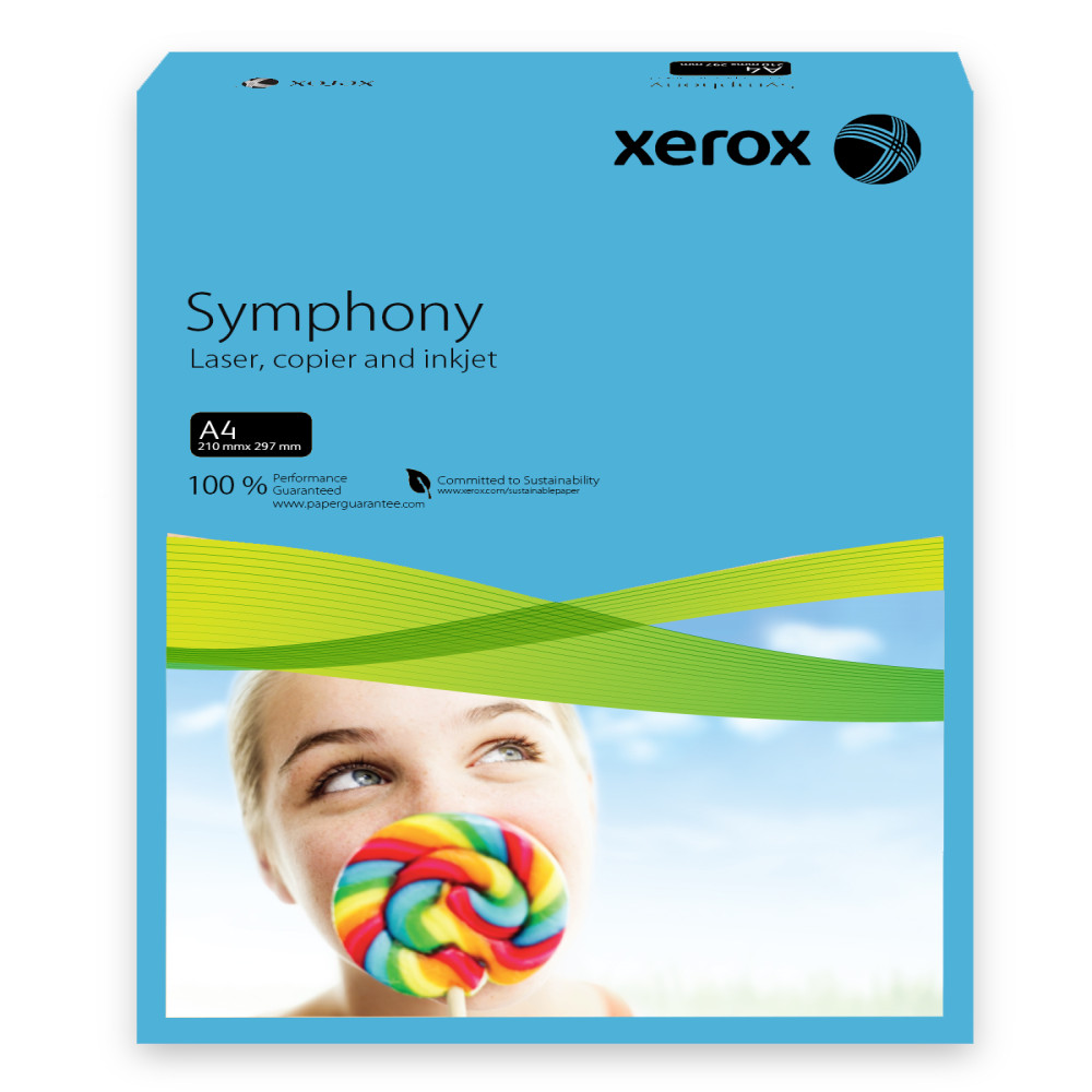 Carton Copiator A4 Albastru Intens 160g 250/top Xerox