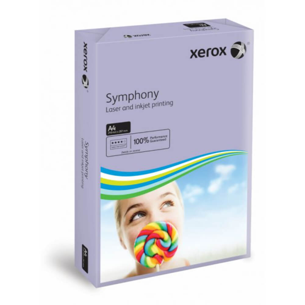 Carton Copiator A4 Xerox Symphony, Lavanda Mid, 250 Coli/Top, 160 g/mÂ², Carton, Carton pentru Birou, Copiator Carton, Carton A4, Carton Xerox, Carton Copiator A4, Carton Imprimanta, Carton de Imprimanta, Carton pentru Imprimanta