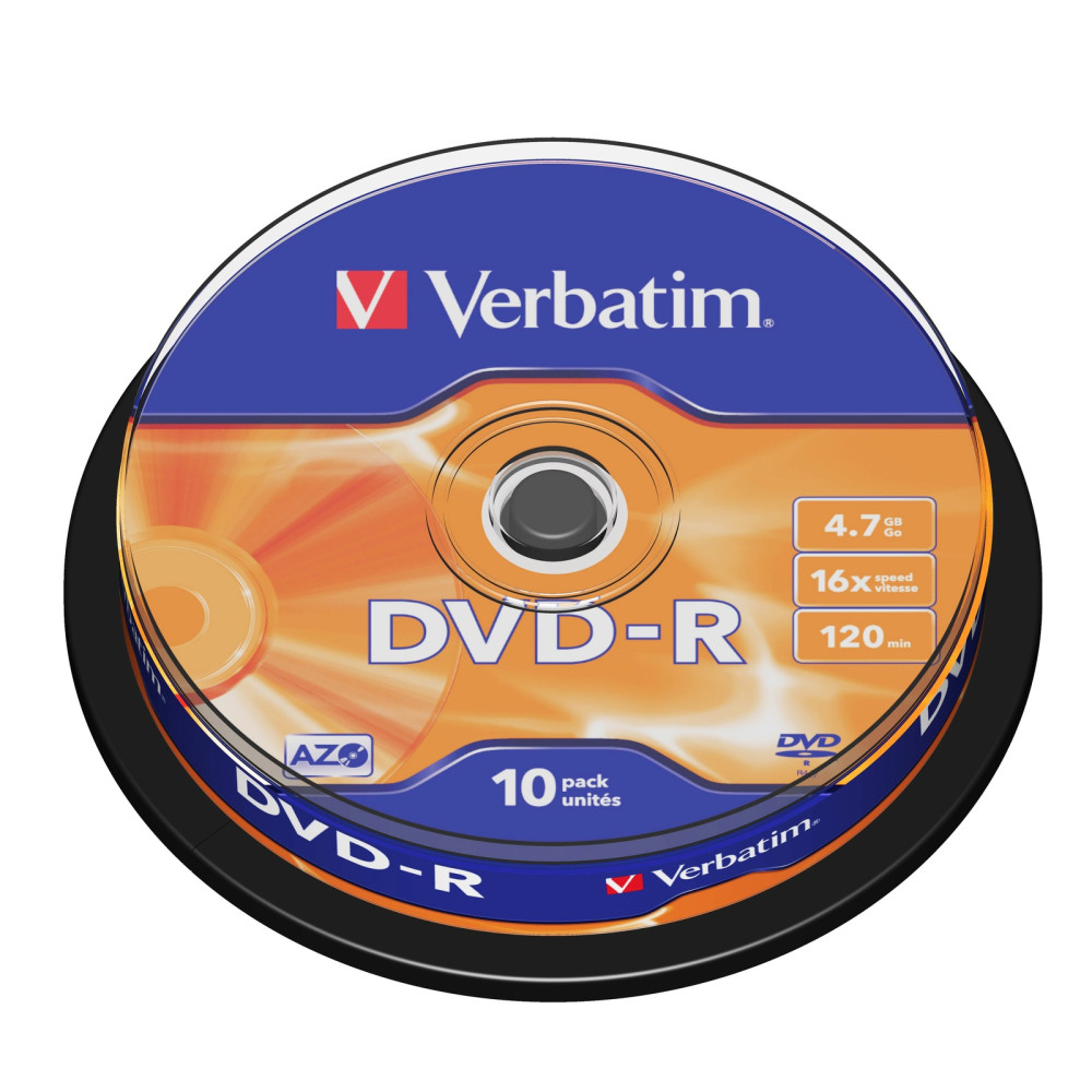 Dvd-r 10/set Verbatim 4.7gb 16x 43523