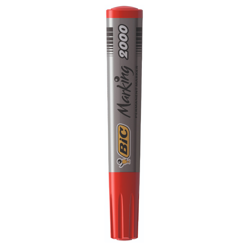 Marker Permanent Rosu Varf Rotund 2000 Bic Marker Permanent Rosu Varf Rotund 2000 Bic
