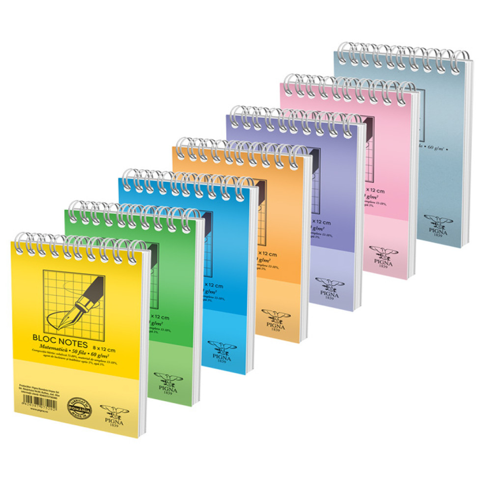 Bloc Notes Spira A7 50 File Aritmetica Basic Pigna