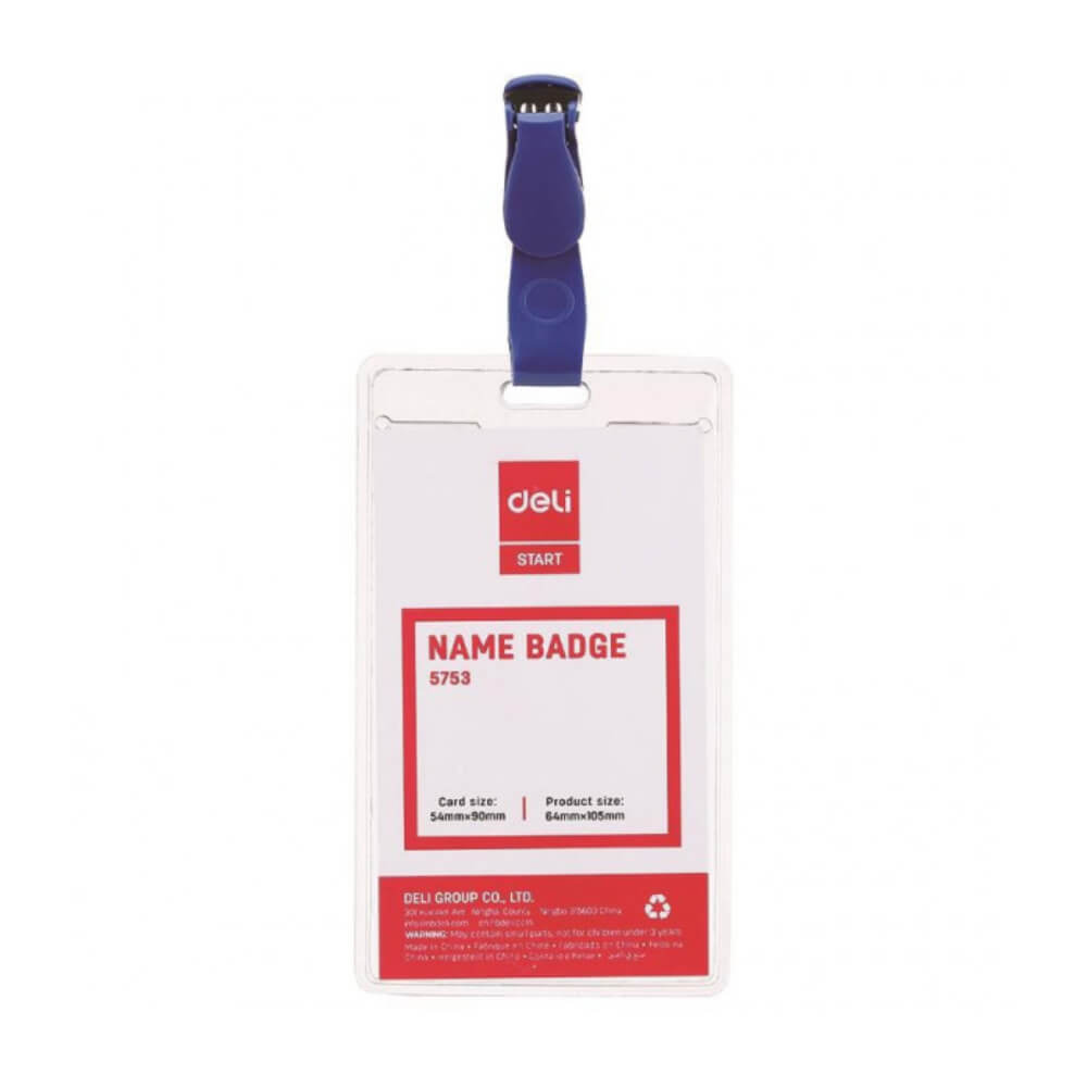 Ecuson Vertical cu Clips Deli, 54x90 mm, Ecuson Vertical, Ecuson Deli, Ecuson Vertical Deli, Ecuson cu Clips, Ecuson cu Clips Deli, Ecusoane cu Clips Deli, Ecuson Vertical