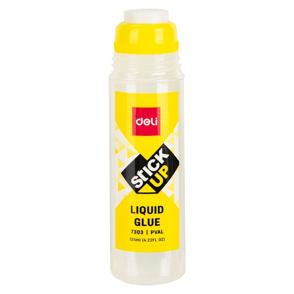 Lipici Deli Lichid 125 ml, Lipici Lichid Lavabil, Lipici cu Uscare Rapida, Lipici pentru Uz Scolar, Lipici Scoala, Lipici Lichid Mic, Lipici Stick Lichid, Lipici pentru Craft, Lipici Lichid cu Uscare Rapida