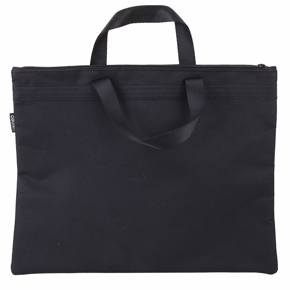 Servieta Material Textil 2 Fermoare Neagra Deli