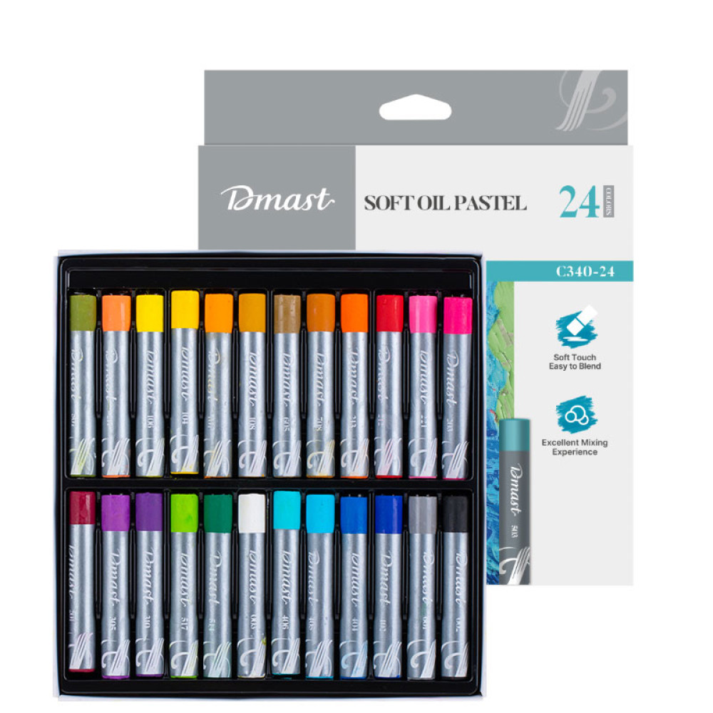 Creioane Ulei Pastel Profesionale 24 Culori Dmast By Pebeo