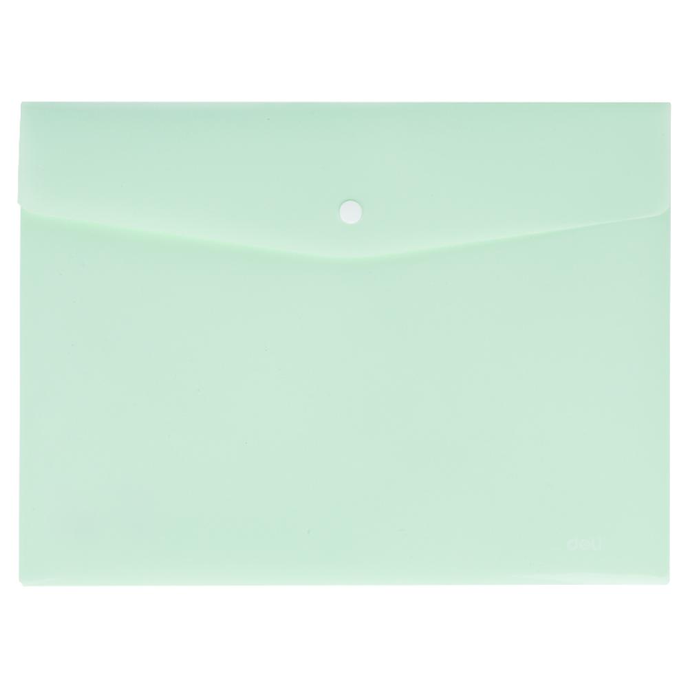 MAPA PLASTIC CU BUTON A4 VERNIL PASTEL DELI