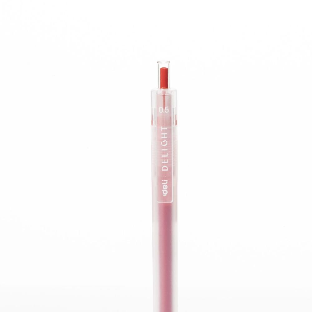 PIX CU GEL CU MECANISM 0.5MM ROSU DELIGHT DELI