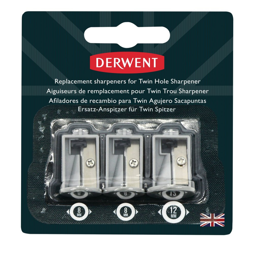 Set 3 Ascutitori Rezerva Pt 2302332 (2 Standard+1 Jumbo) Professional Derwent