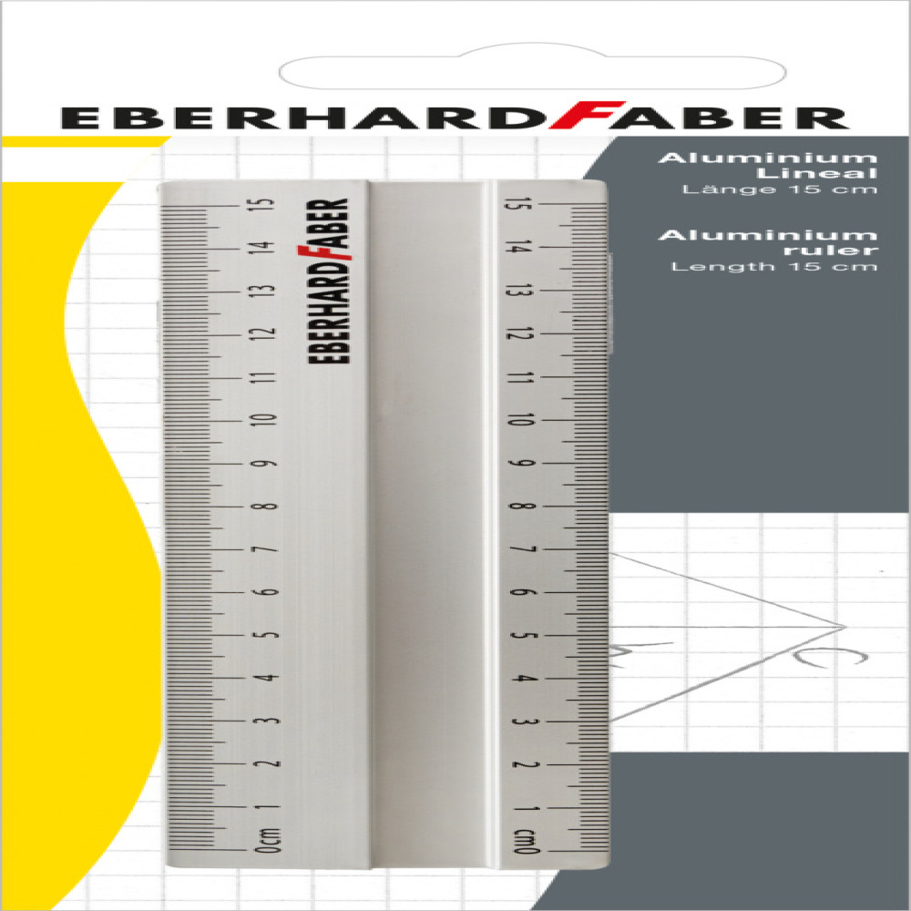 Rigla Aluminiu 15 Cm Faber-castell