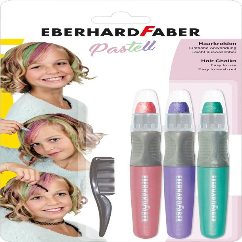 Set Colorare Par Creioane Pastel + Pieptan Faber-castell