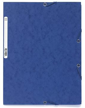 Mapa Carton Cu Elastic 400g Albastra Exacompta