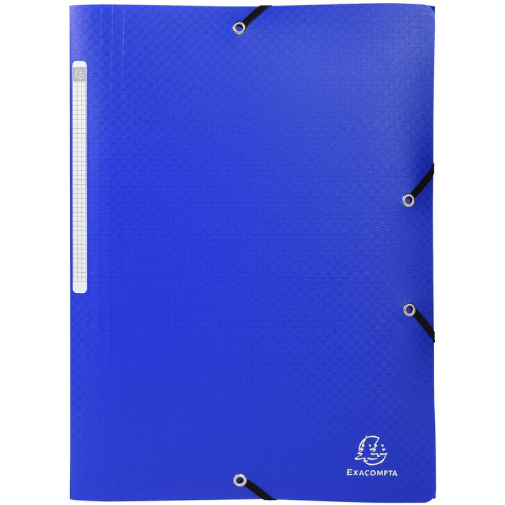 Mapa Plastic Cu Elastic Si Etich Cotor A4 Albastra Exacompta