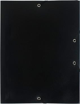 Mapa Plastic Cu Elastic A4 Negru Exacompta