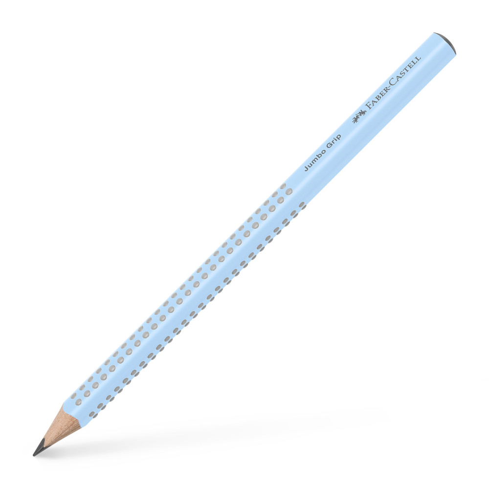 Creion Grafit B Jumbo Grip Bleu Sky Faber-castell