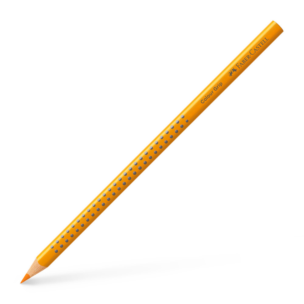 Creion Colorat Grip Galben Cadmium Inchis Faber-castell