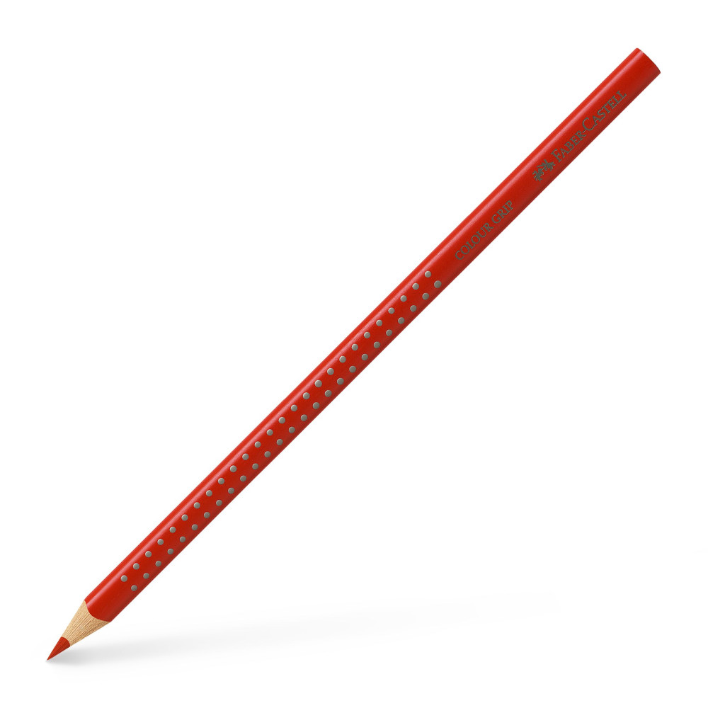 Creion Colorat Grip Rosu Scarlet Faber-castell