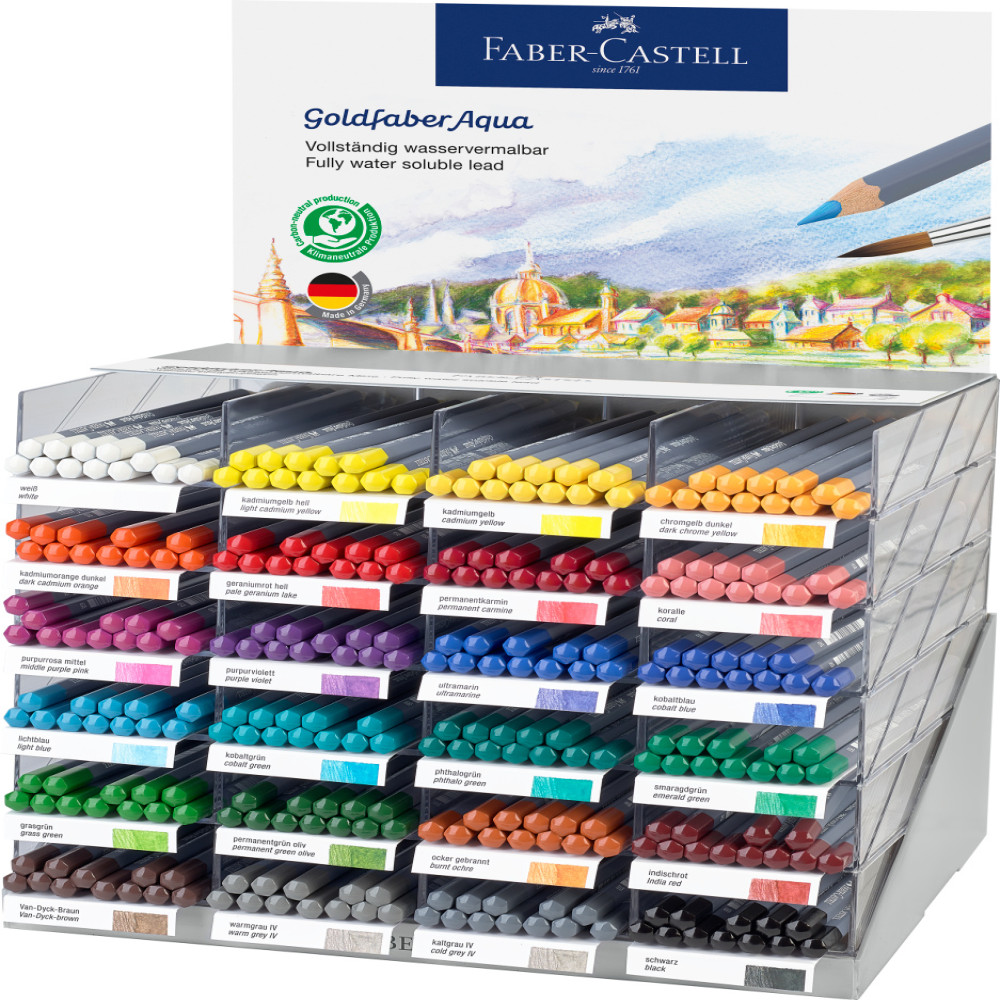 Display 288 Buc Creion Colorat Aquarelle Goldfaber Faber-castell