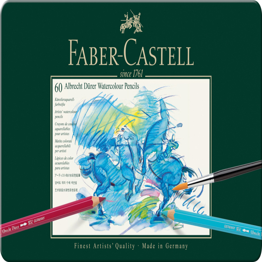 Creioane Colorate Acuarela 60 Culori Albrecht Durer Faber-castell