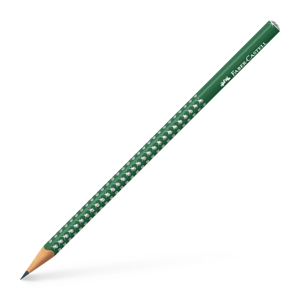 Creion Grafit B Sparkle Verde 2022 Faber-castell