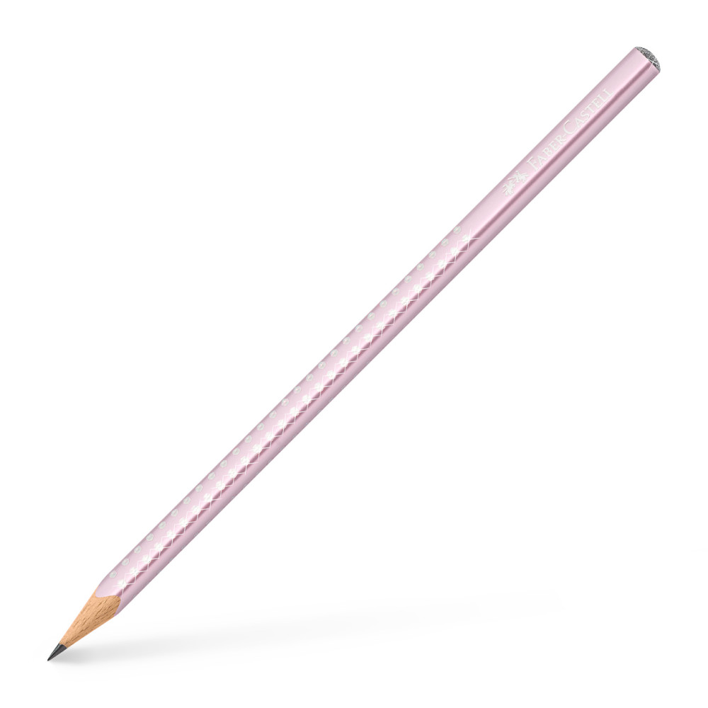 Creion Grafit B Sparkle Rose Metalizat 2023 Faber-castell