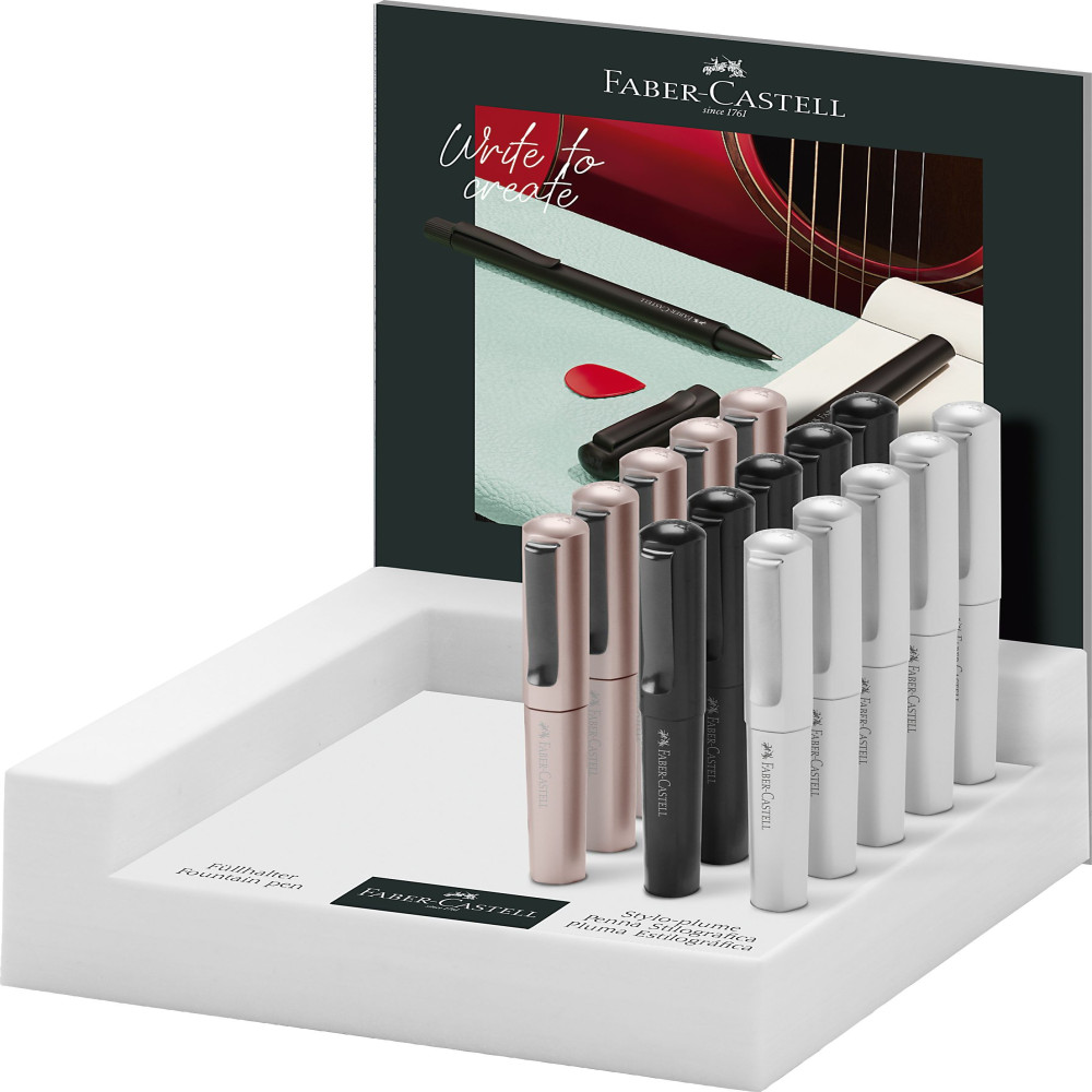 Display 15 Buc Stilou Hexo Faber-castell
