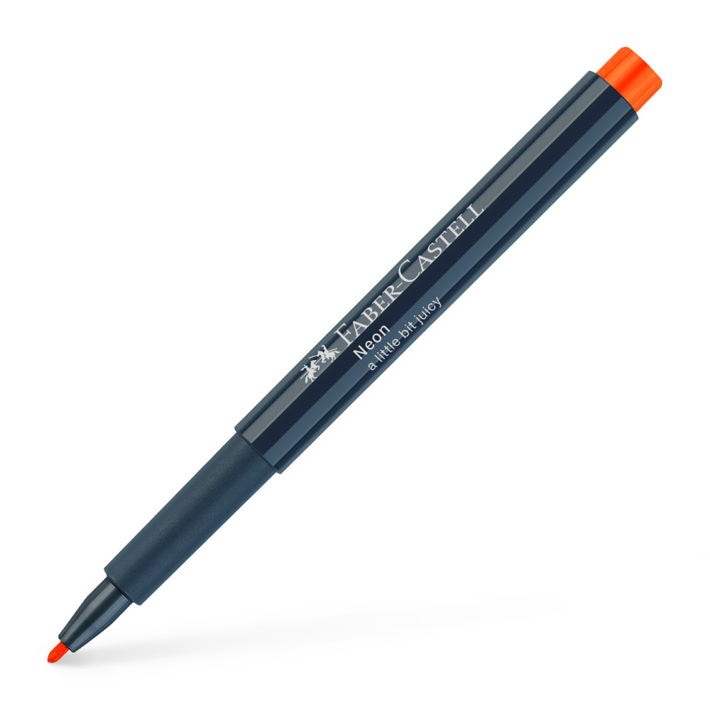 Marker Creativ Portocaliu Neon Faber-castell