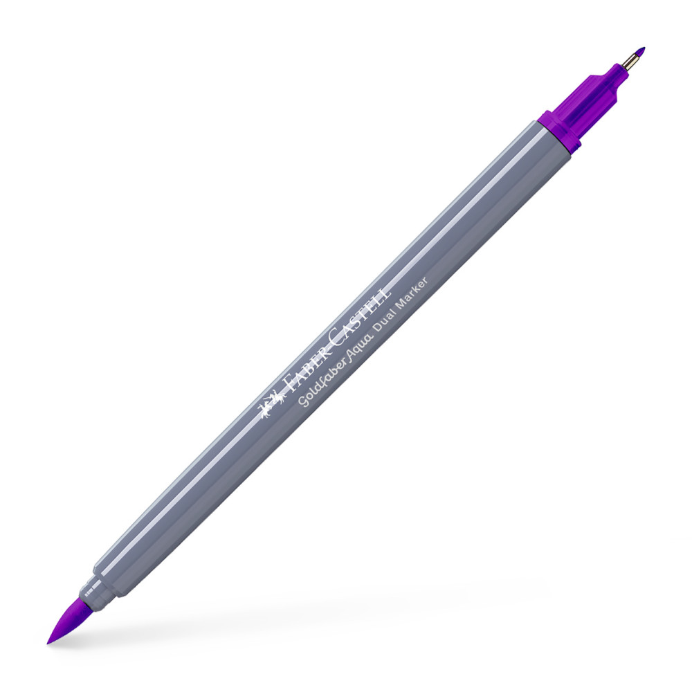 Marker Solubil 2 Capete Goldfaber Purpuriu 284 Faber-castell