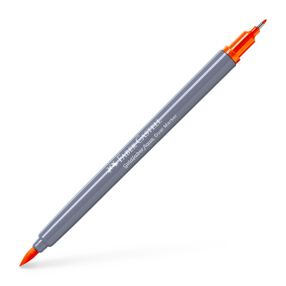 Marker Solubil 2 Capete Portocaliu Glazurat 113 Faber-castell