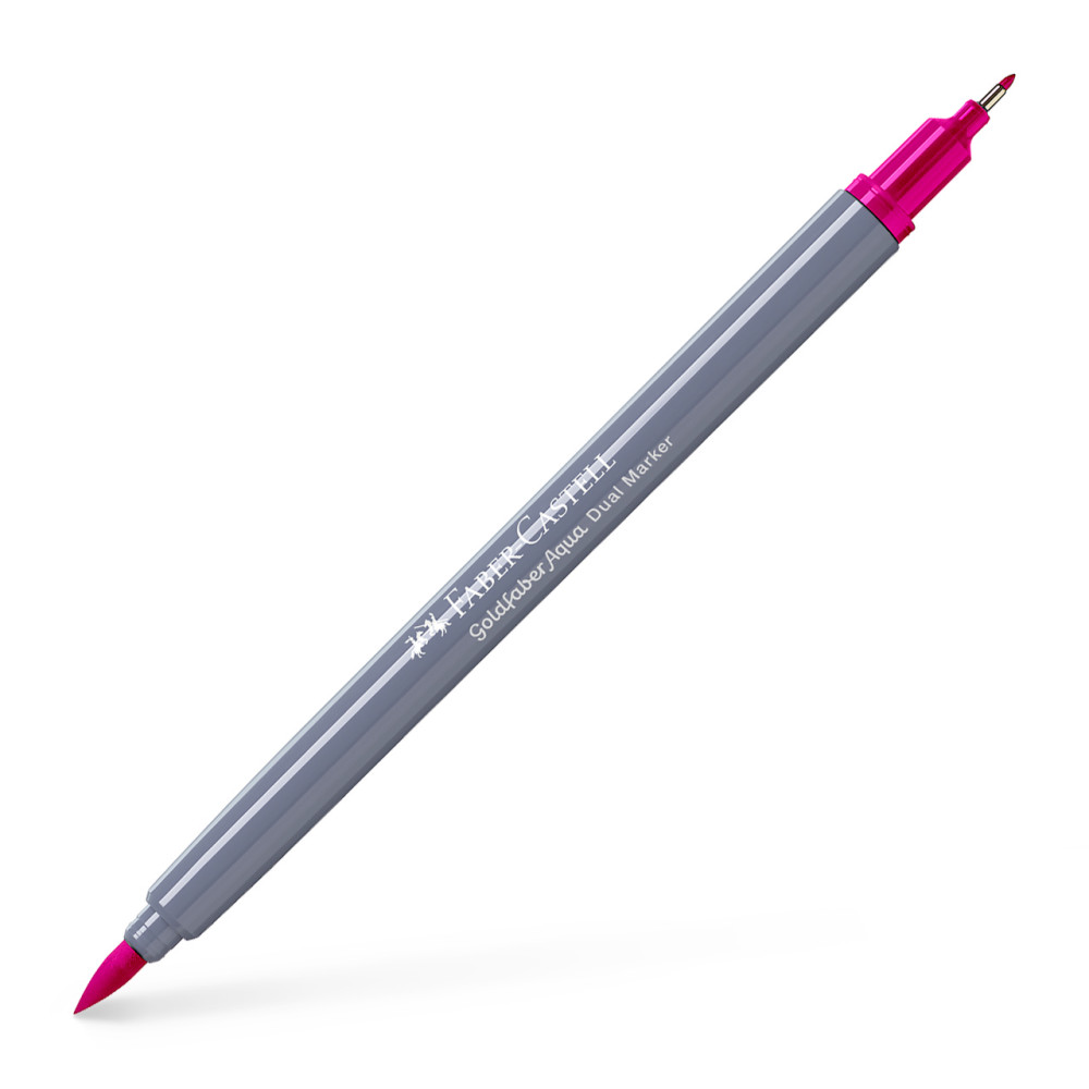 Marker Solubil 2 Capete Goldfaber Roz Purpuriu Mediu 125 Faber-castell