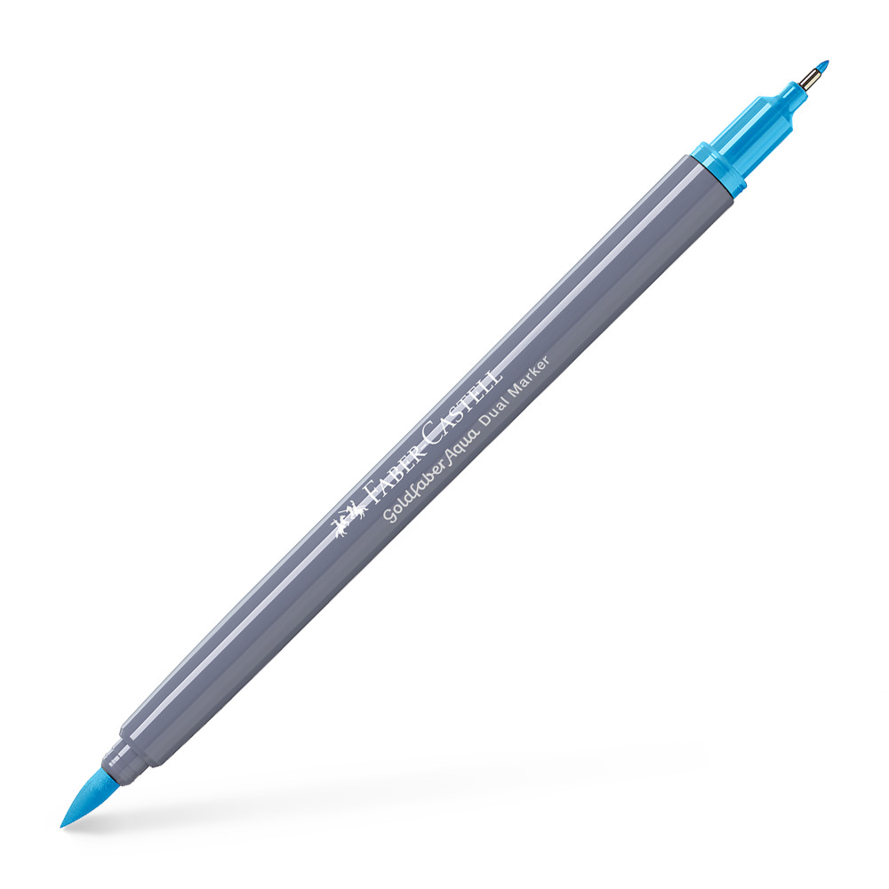 Marker Solubil 2 Capete Goldfaber Albastru Mangan 245 Faber-castell