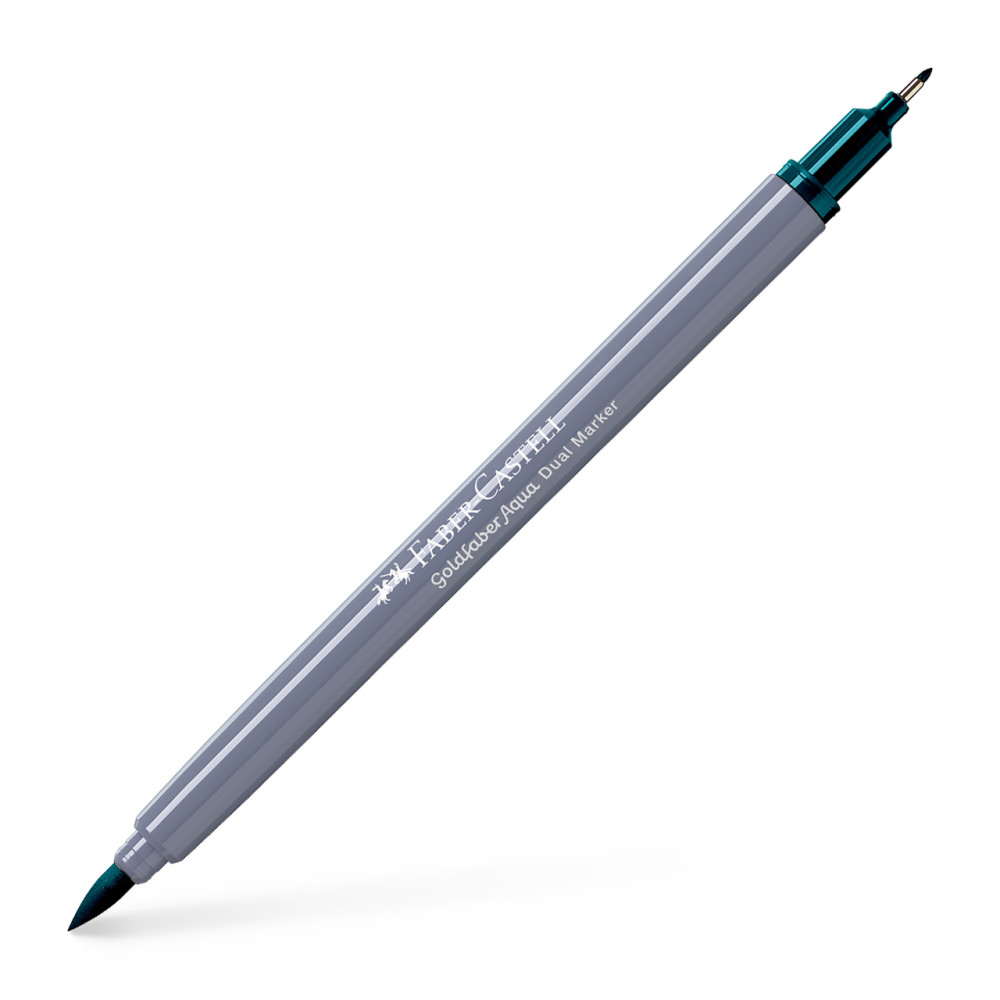 Marker Solubil 2 Capete Goldfaber Verde Cobalt Intens 158 Faber-castell